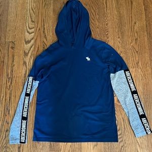 Boys Abercrombie Kids Long Sleeve Hoodie Shirt